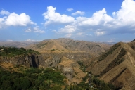 View of Azat river valley from the temple of Garni