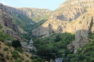 Approach to Geghard from the road