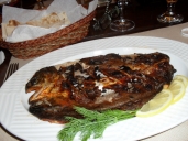 Sevan Trout at a restaurant in Yerevan