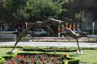 In front of the Cascade museum